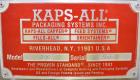 Kaps-All A6 Automatic Inline 6-Spindle Capper
